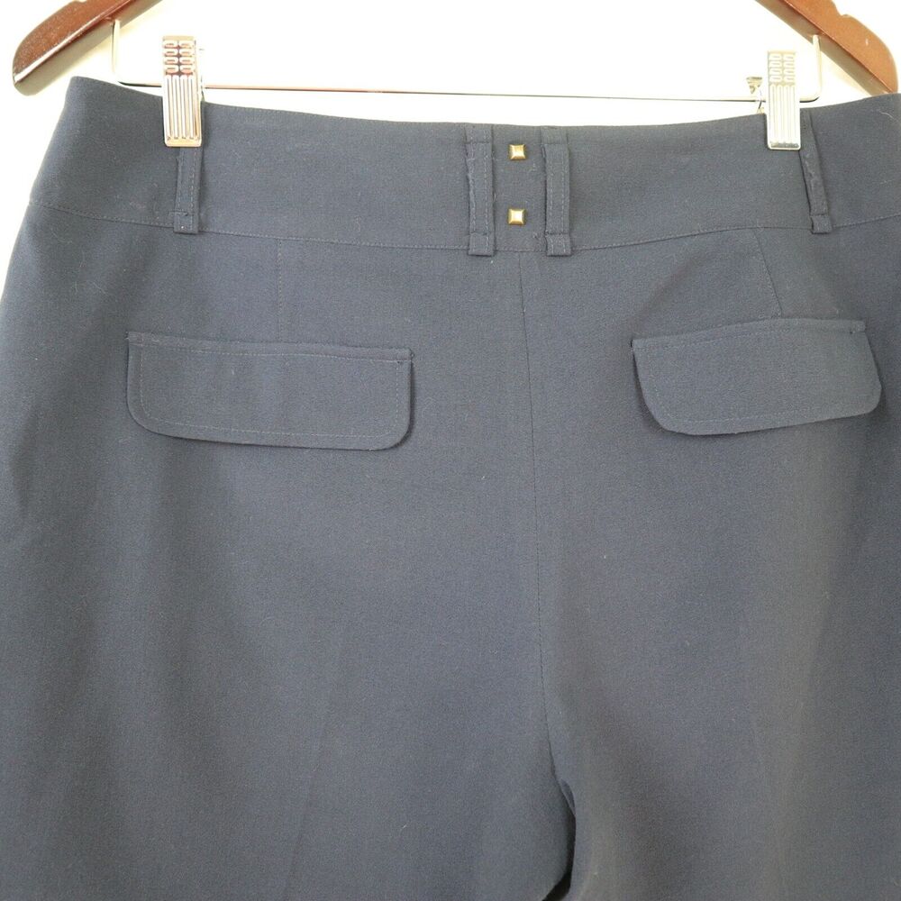 Vintage Cache Size 8 Crepe Woven Shorts Studded Detail Navy Blue - Picture 4 of 8
